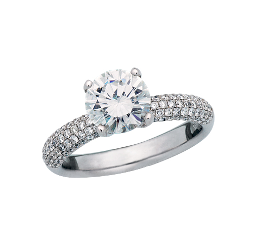 Custom designed diamond ring jewelry from Zavius Jewelers in Rockford IL