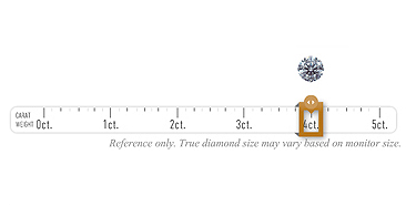 Diamond weights greater than one carat are expressed in carats and decimals. 